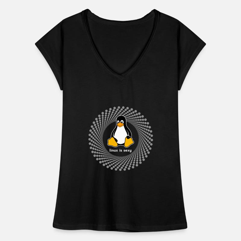 Pinguin pc Computer Nerd sysadmin Programm geek Frauen Vintage T-Shirt