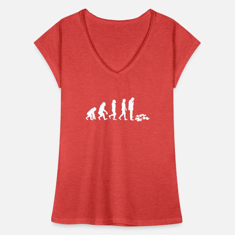 Jigsaw Puzzle - Jigsaw Puzzles - Evolution Women's Vintage T-Shirt