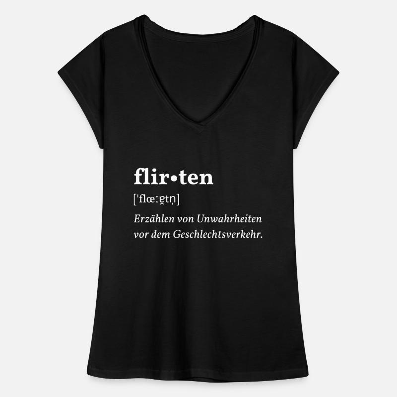 Flirten - Duden Eintrag Frauen Vintage T-Shirt