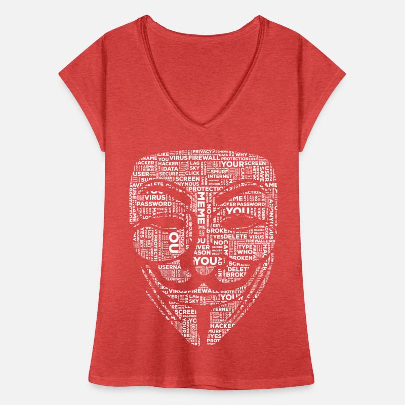 Anonymus Hacker Frauen Vintage T-Shirt