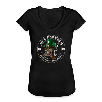 irish republicans Quote Graphic Bestsellers - Women's Vintage T-Shirt - black - Front - Danielle (179cm)