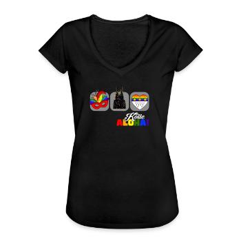 Jede Jeck es anders! Ich auch. LGBTQ Karneval Köln - Frauen Vintage T-Shirt - Schwarz - Vorne - Danielle (179cm)