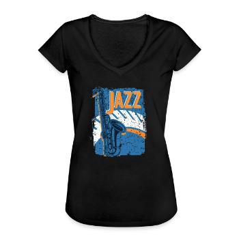 Jazz Musik Improvisation Festival - Frauen Vintage T-Shirt - Schwarz - Vorne - Danielle (179cm)