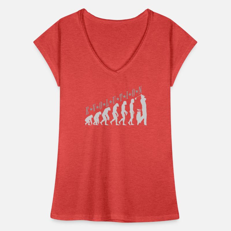 Golf Evolution Golf hobby sport j’adore le golf T-shirt vintage Femme