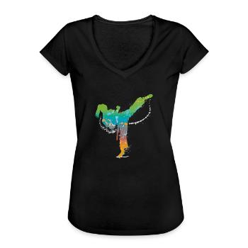 martial arts de - Frauen Vintage T-Shirt - Schwarz - Vorne