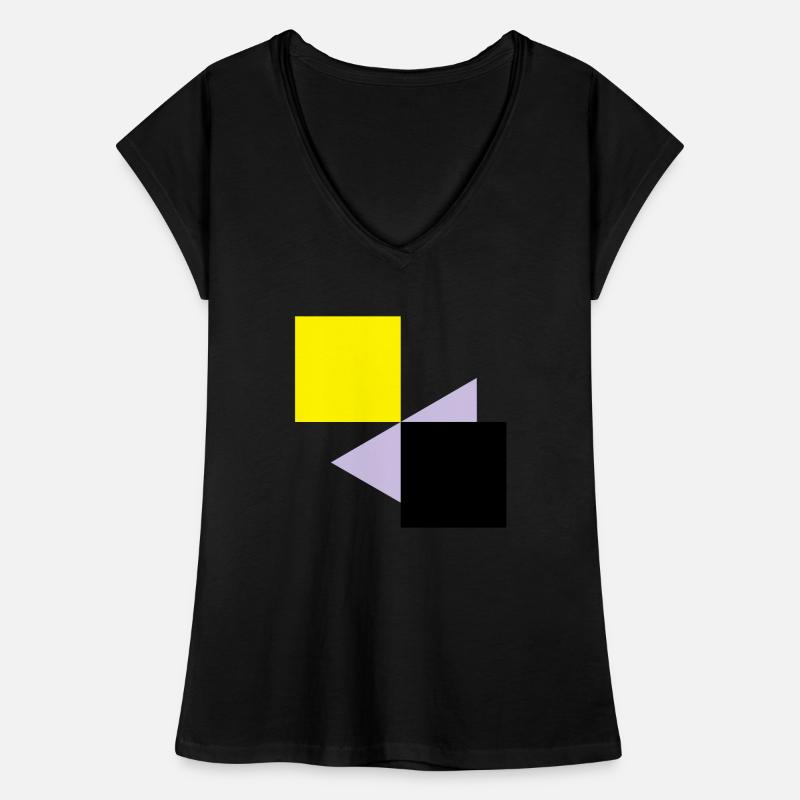 Abstrakte Quadrate Frauen Vintage T-Shirt