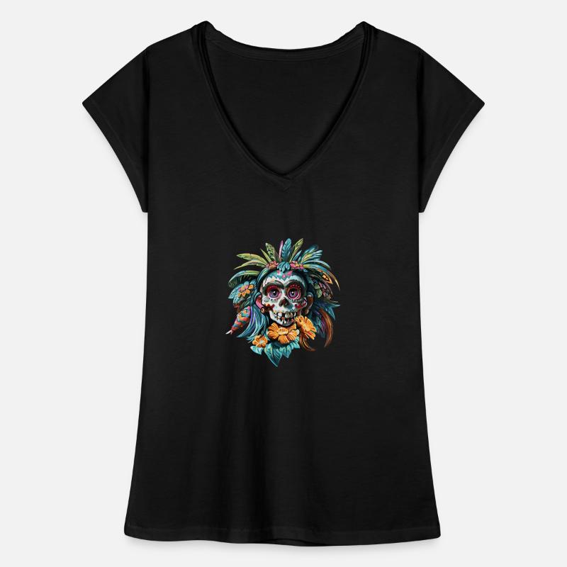 Native Skull Women's Vintage T-Shirt