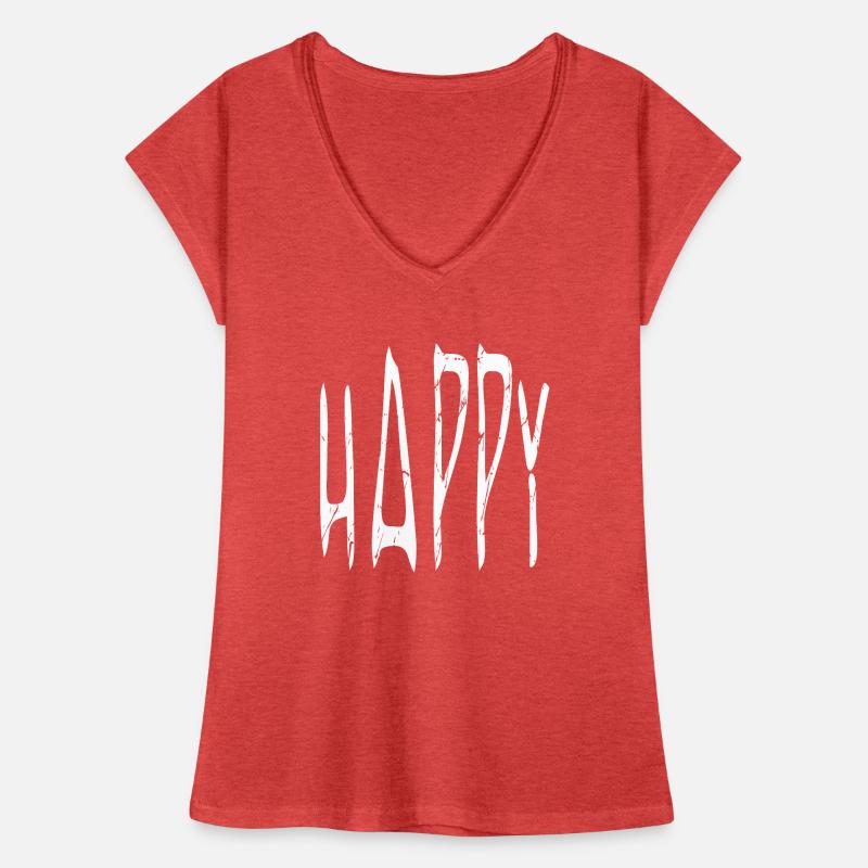 Joy Rough Typographic Pattern Women's Vintage T-Shirt