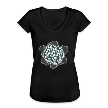Night Sky Funny Sayings Space Travel Present Geek - Vrouwen Vintage T-shirt - zwart - Voor