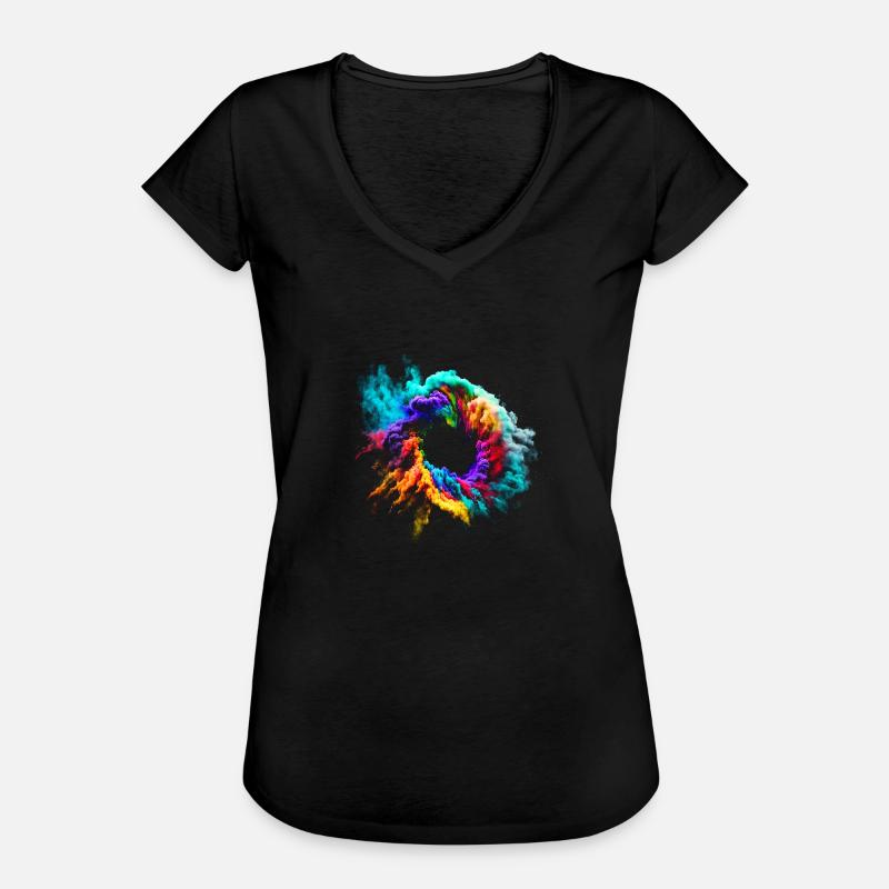 Dust Cloud Explosion - Women's Vintage T-Shirt - black