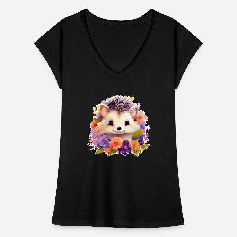 Süßer Igel Frauen Vintage T-Shirt