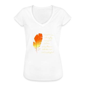 Merkmale einer Frau, die mit einem Stift geschrieben wurde - Frauen Vintage T-Shirt - Schwarz - Vorne - Danielle (179cm)