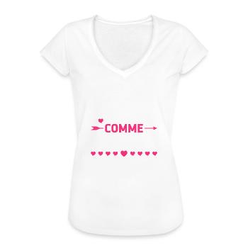 Copines Comme Connasses - T-shirt vintage Femme - noir - Devant - Danielle (179cm)