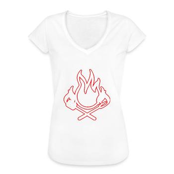 Barbecue - T-shirt vintage Femme - noir - Devant - Danielle (179cm)