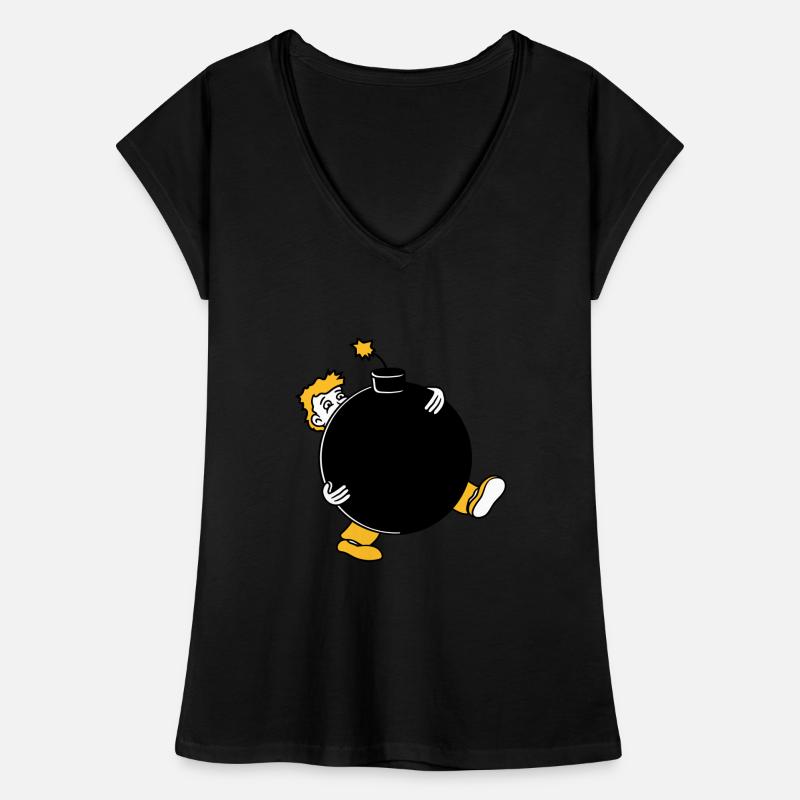 bomb explosion explode tnt dynamite dangerous Women's Vintage T-Shirt