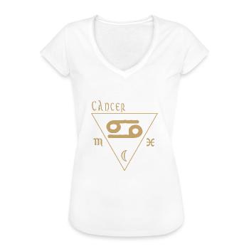 Cancer - Women's Vintage T-Shirt - black - Front - Danielle (179cm)
