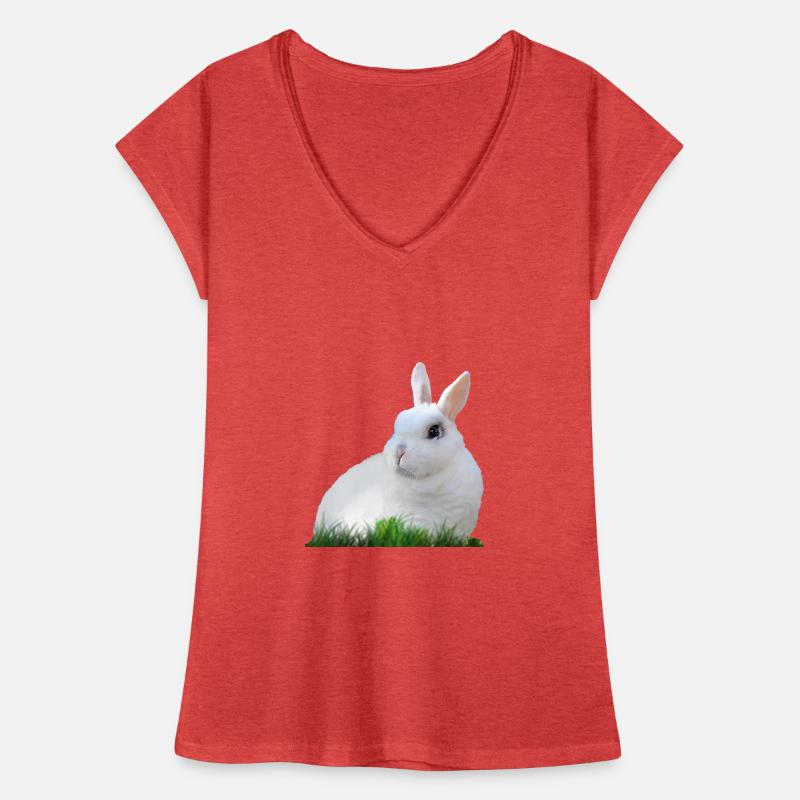 Rabbit Rabbit Easter Easter Animal Fauna Women's Vintage T-Shirt