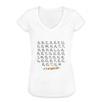 Mon abc badass - T-shirt vintage Femme - noir - Devant - Danielle (179cm)