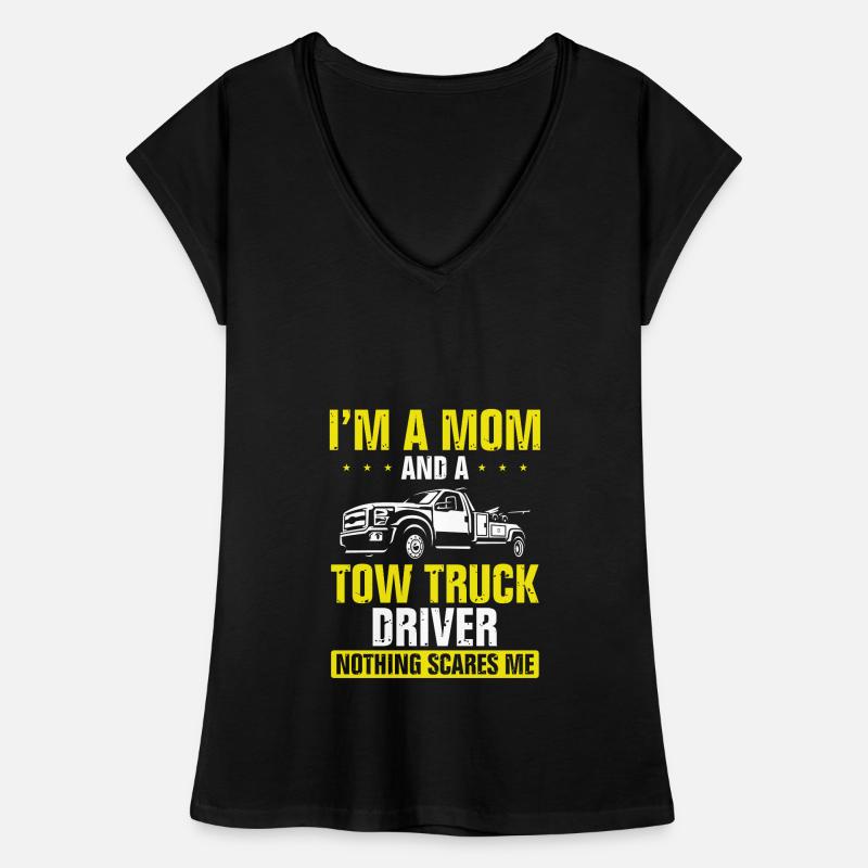 Ich Bin Mutter Und Abschleppwagenfahrer Frauen Vintage T-Shirt