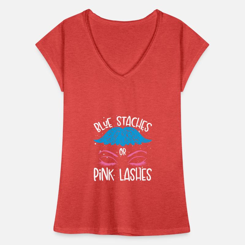 Blaue Stäbe Oder Rosa Wimpern Frauen Vintage T-Shirt