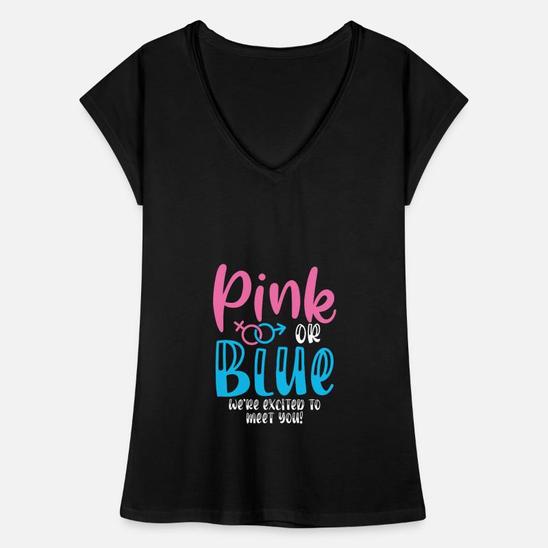 Pink Oder Blau Waren Aufgeregt, Um Dich Frauen Vintage T-Shirt