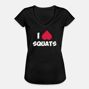 I love squats - Vintage T-shirt for women