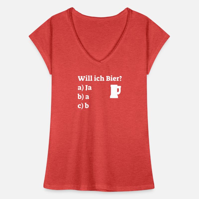 Will ich Bier? Frauen Vintage T-Shirt