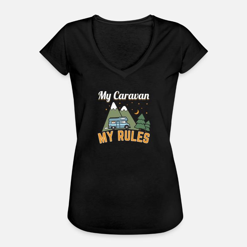 My Caravan My Rules Gift - Women's Vintage T-Shirt - black