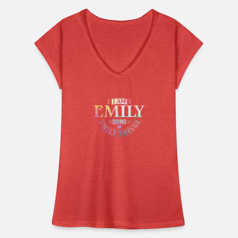 Ich bin Emily Doing Emily Things Geschenk Frauen Vintage T-Shirt