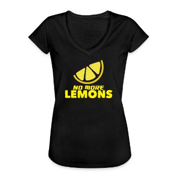 no more lemons - Women's Vintage T-Shirt - black - Front - Danielle (179cm)