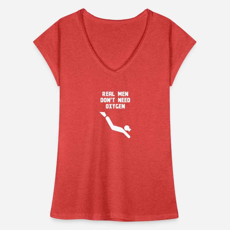Real men do not need oxygen Women's Vintage T-Shirt