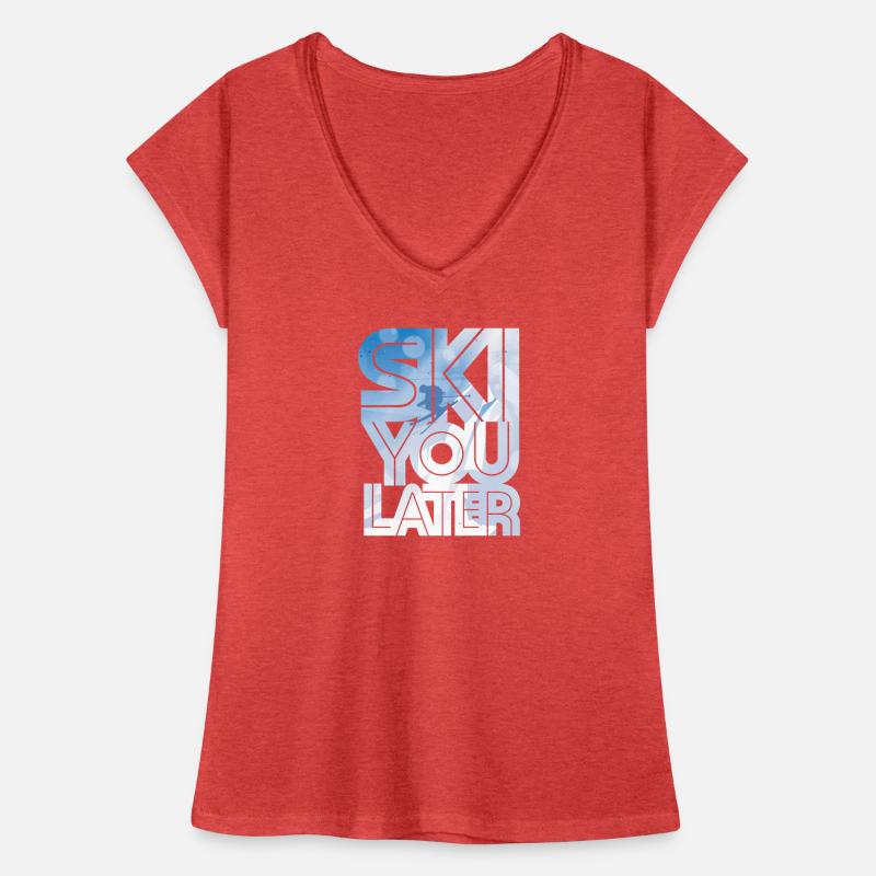 Vous skier plus tard T-shirt vintage Femme