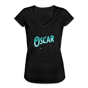 Oscar names personalized - Women's Vintage T-Shirt - black - Front - Danielle (179cm)