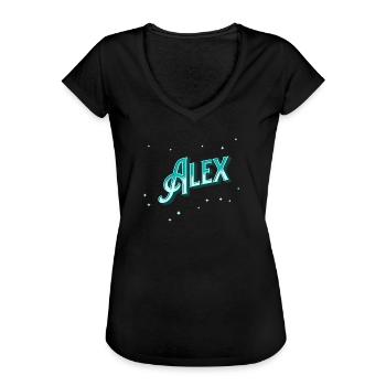 Alex name personalized - Women's Vintage T-Shirt - black - Front - Danielle (179cm)