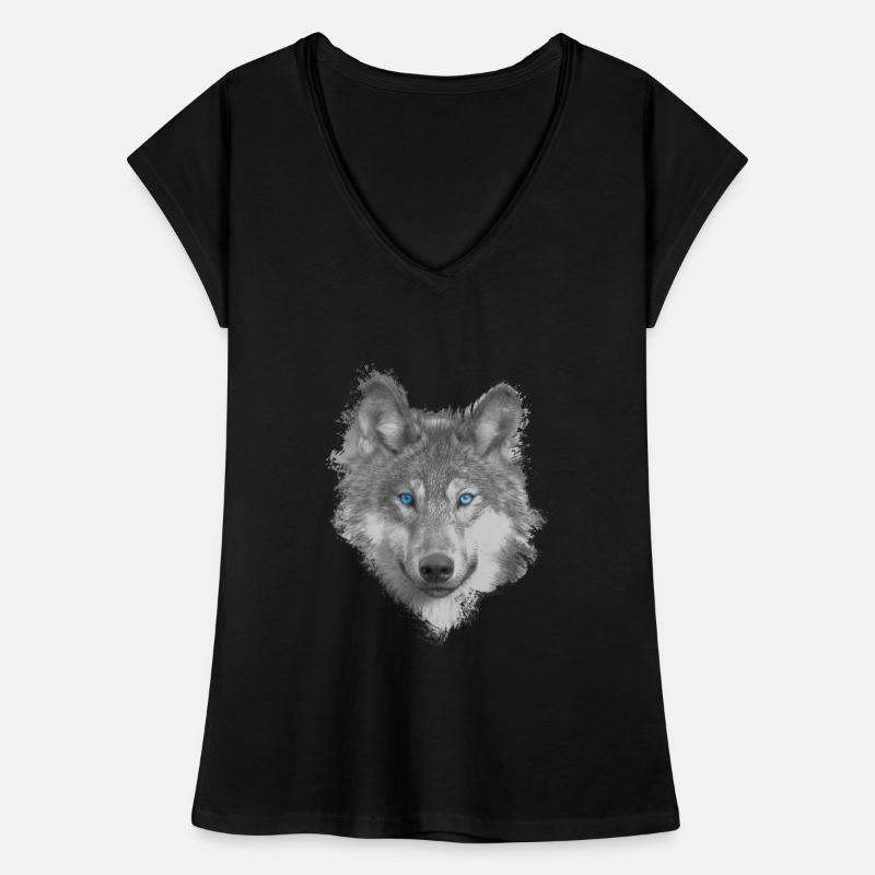 Wolf T-shirt vintage Femme