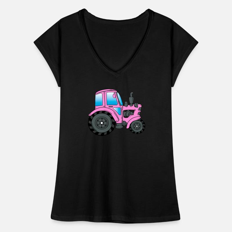 Traktor Trekker Traktorfahrer Frauen Vintage T-Shirt