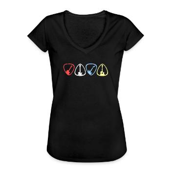 Guitare guitare - T-shirt vintage Femme - noir - Devant