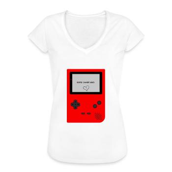 90er Jahre Kind - Frauen Vintage T-Shirt - Schwarz - Vorne - Danielle (179cm)