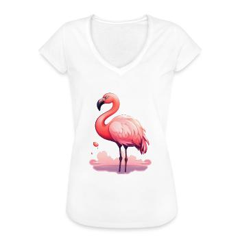 Flaming - Women's Vintage T-Shirt - black - Front - Danielle (179cm)