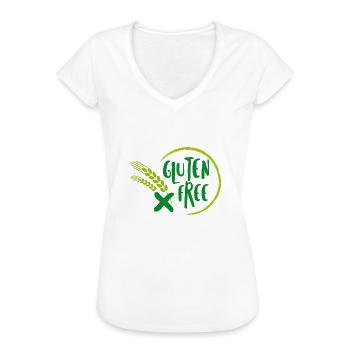 Gluten free - Women's Vintage T-Shirt - black - Front - Danielle (179cm)
