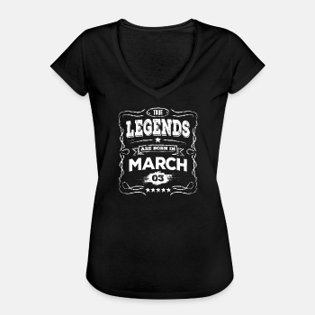 True legends are born in March - Vintage T-shirt for women