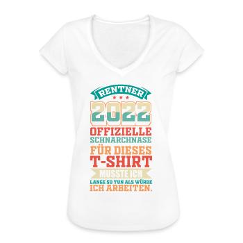 Rentner - Frauen Vintage T-Shirt - Schwarz - Vorne - Danielle (179cm)
