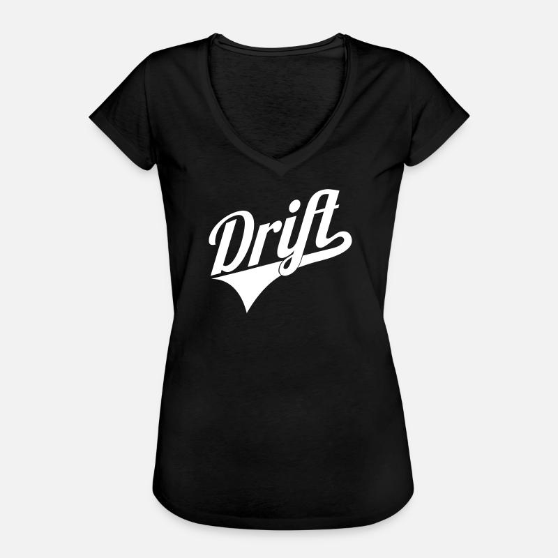 Drift lettering logo - Women's Vintage T-Shirt - black