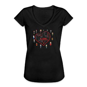 Weltfrauentag Frauentag 8.März - Frauen Vintage T-Shirt - Schwarz - Vorne - Danielle (179cm)