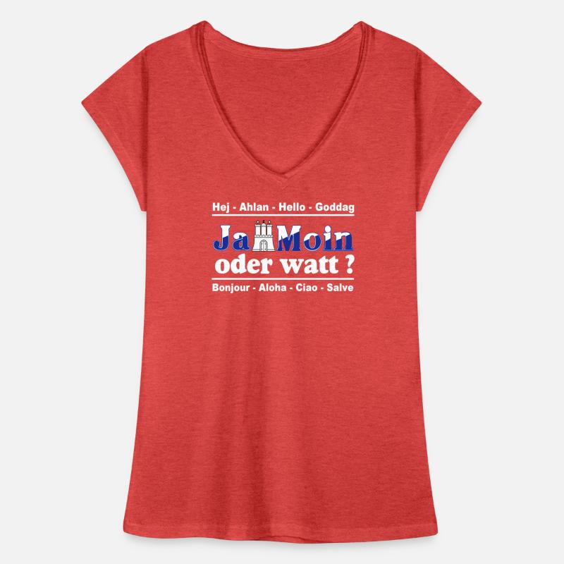 Hamburg , Tradition , Fan , Ja Moin oder watt (25) Frauen Vintage T-Shirt