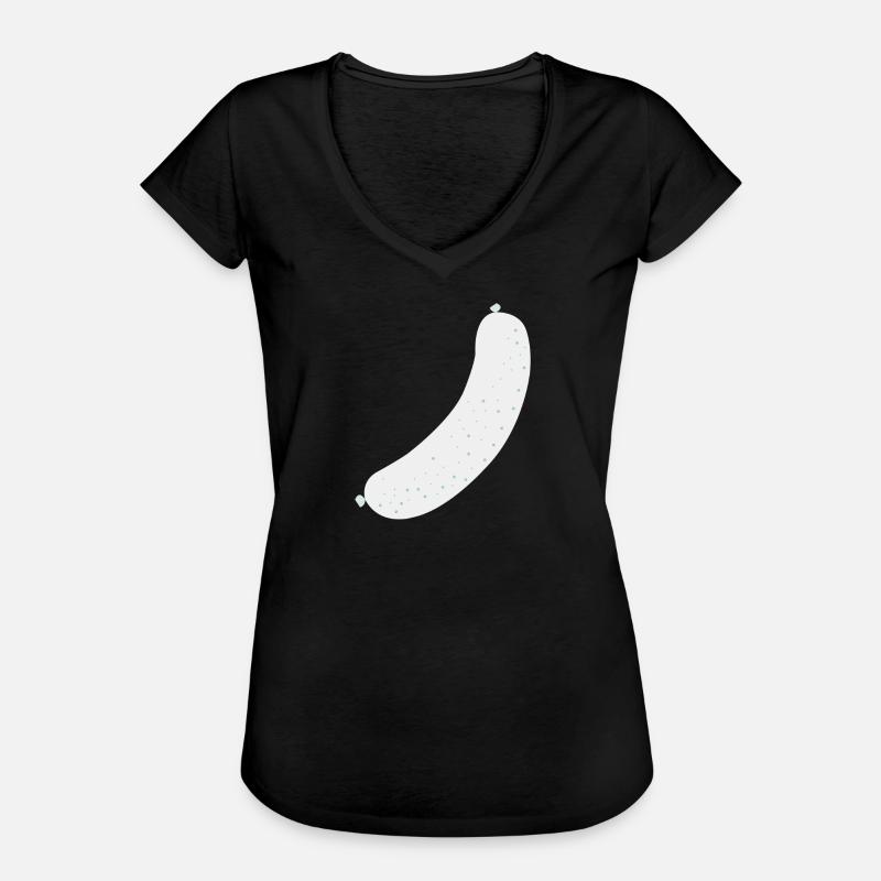 Brat Wurst sausage - Women's Vintage T-Shirt - black