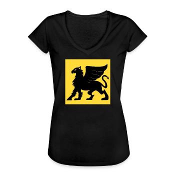 Greif, Tartaria - Frauen Vintage T-Shirt - Schwarz - Vorne - Danielle (179cm)