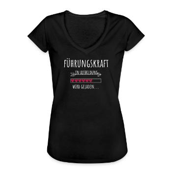 Führungskraft Chefin CEO Ausbildung Geschenk - Frauen Vintage T-Shirt - Schwarz - Vorne