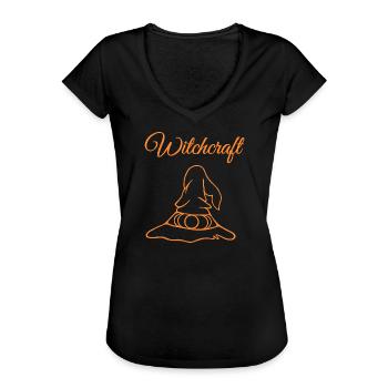 Witchcraft - Frauen Vintage T-Shirt - Schwarz - Vorne