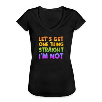 Sexualität Cool Lgbt Statement Homosexuell Stolz - Frauen Vintage T-Shirt - Schwarz - Vorne - Danielle (179cm)